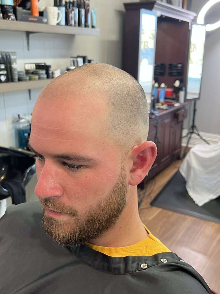 Hair tattoo on men